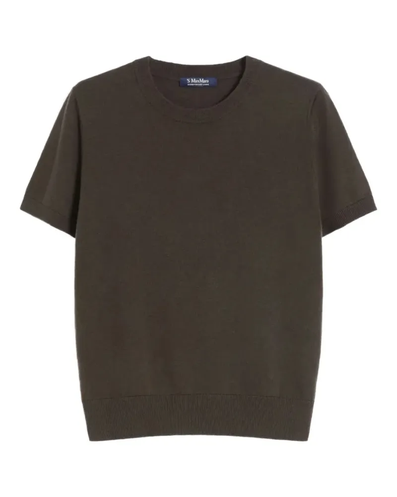 Max Mara short-sleeve crew-neck sweater - Grün Grün