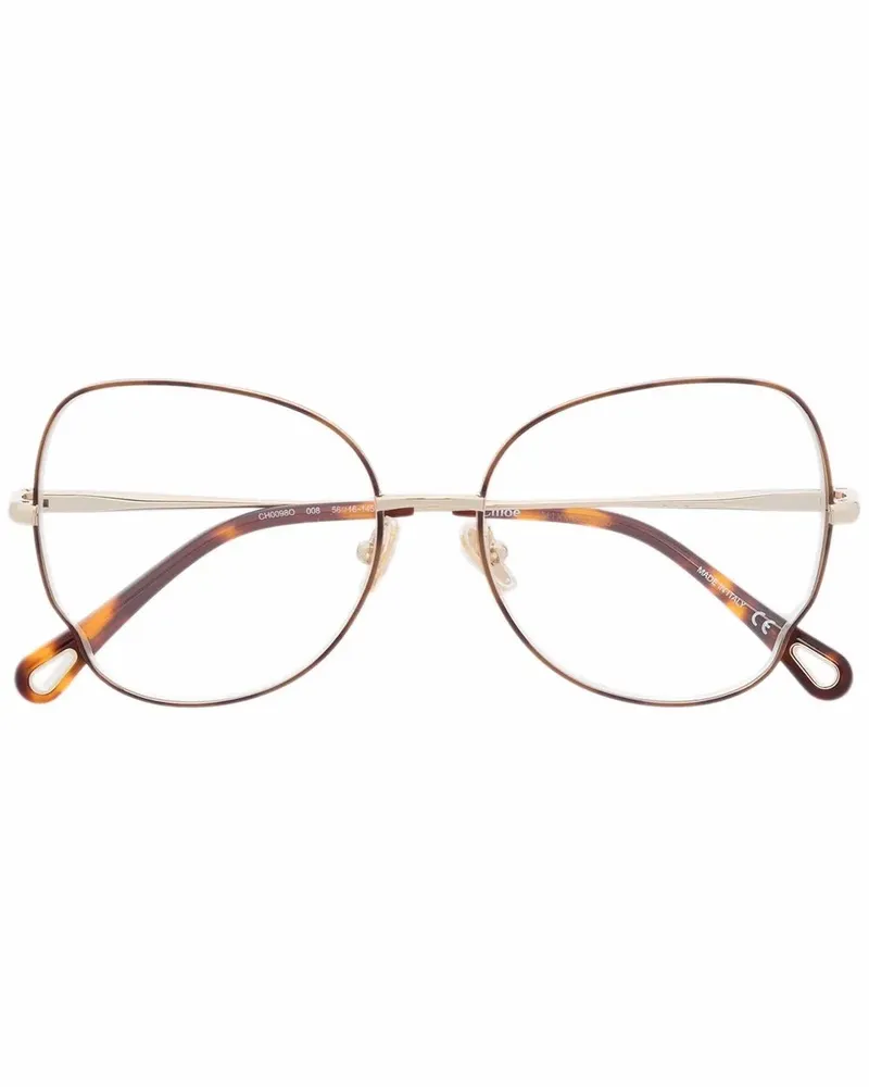 Chloé Klassische Cat-Eye-Brille - Gold Gold