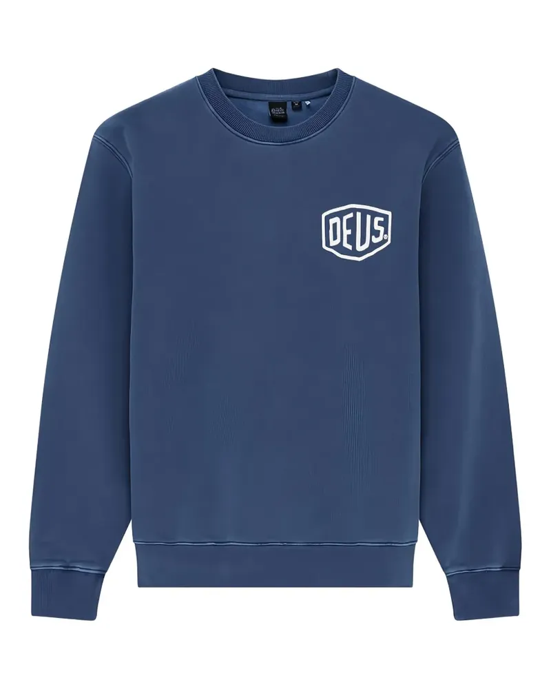 Deus Ex Machina Shield logo-print sweatshirt - Blau Blau