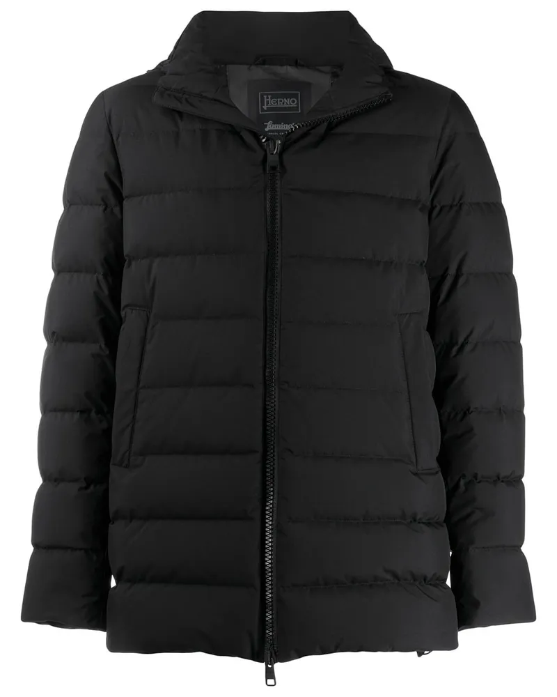 Herno Daunenjacke mit Kapuze - Schwarz Schwarz