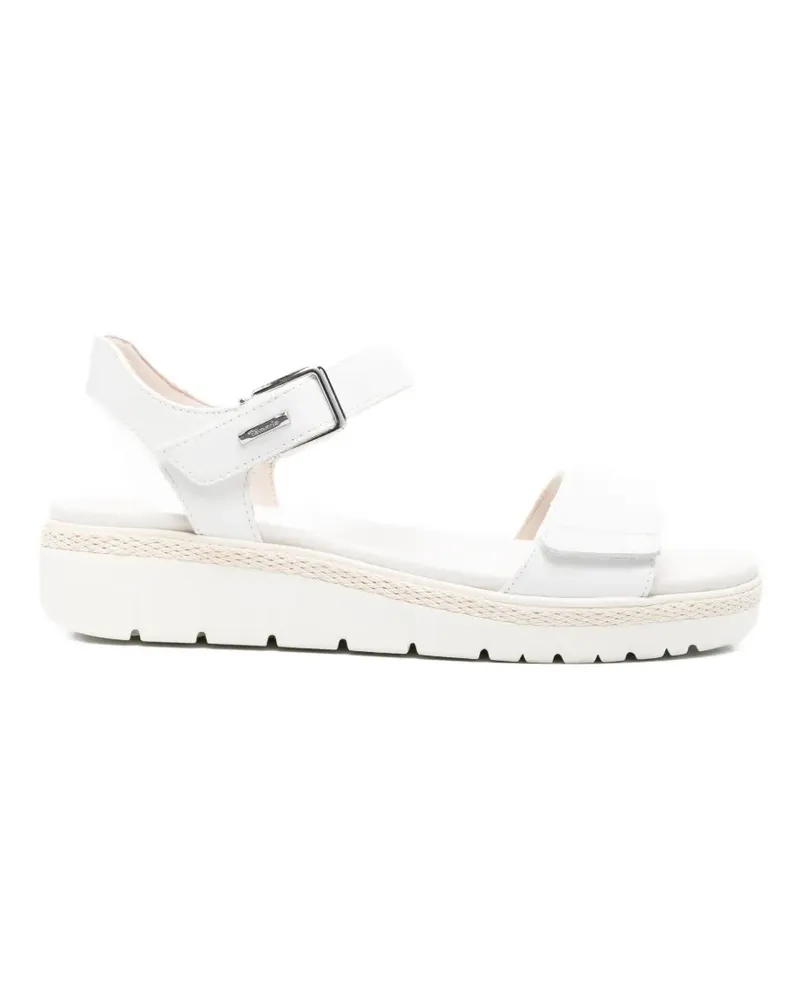Tamaris Sandalen mit Logo-Applikation - Weiß Weiß