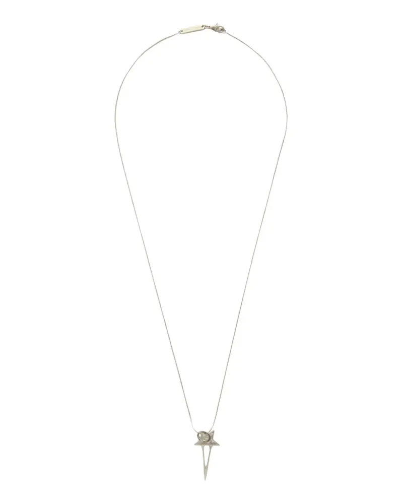 DRKSHDW by Rick Owens Pentagram charm necklace - Silber Silber