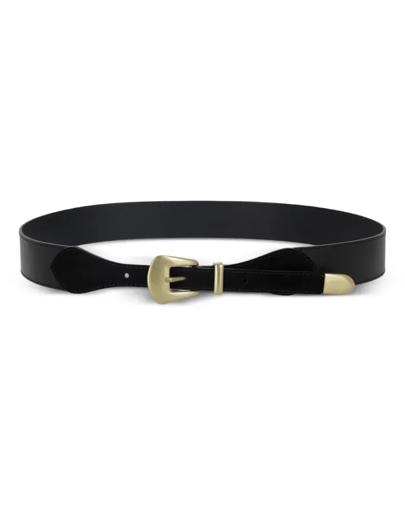 Fortela Taylor buckled belt - Schwarz Schwarz