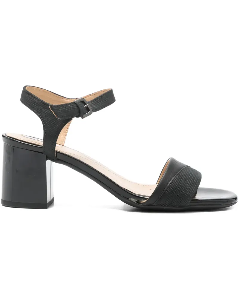 Geox 65mm block-heel buckle sandals - Schwarz Schwarz