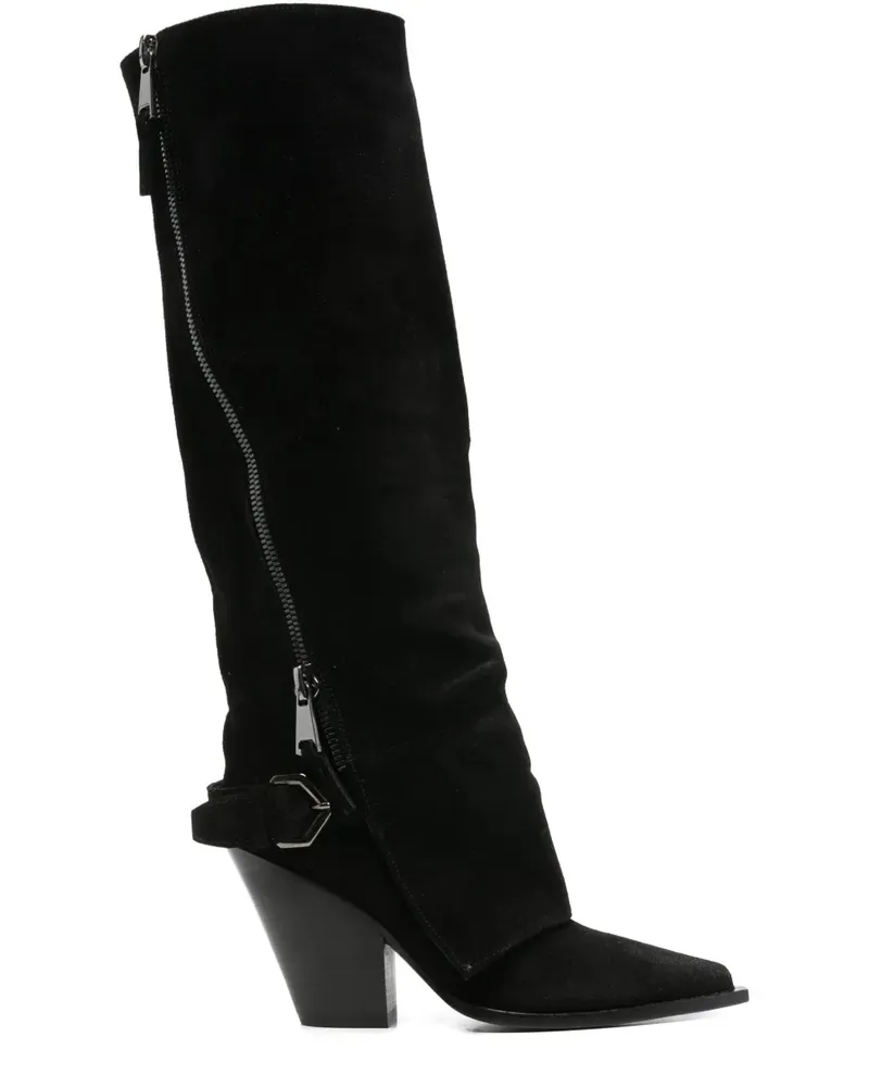 Elena Iachi Kniehohe Stiefel 75mm - Schwarz Schwarz