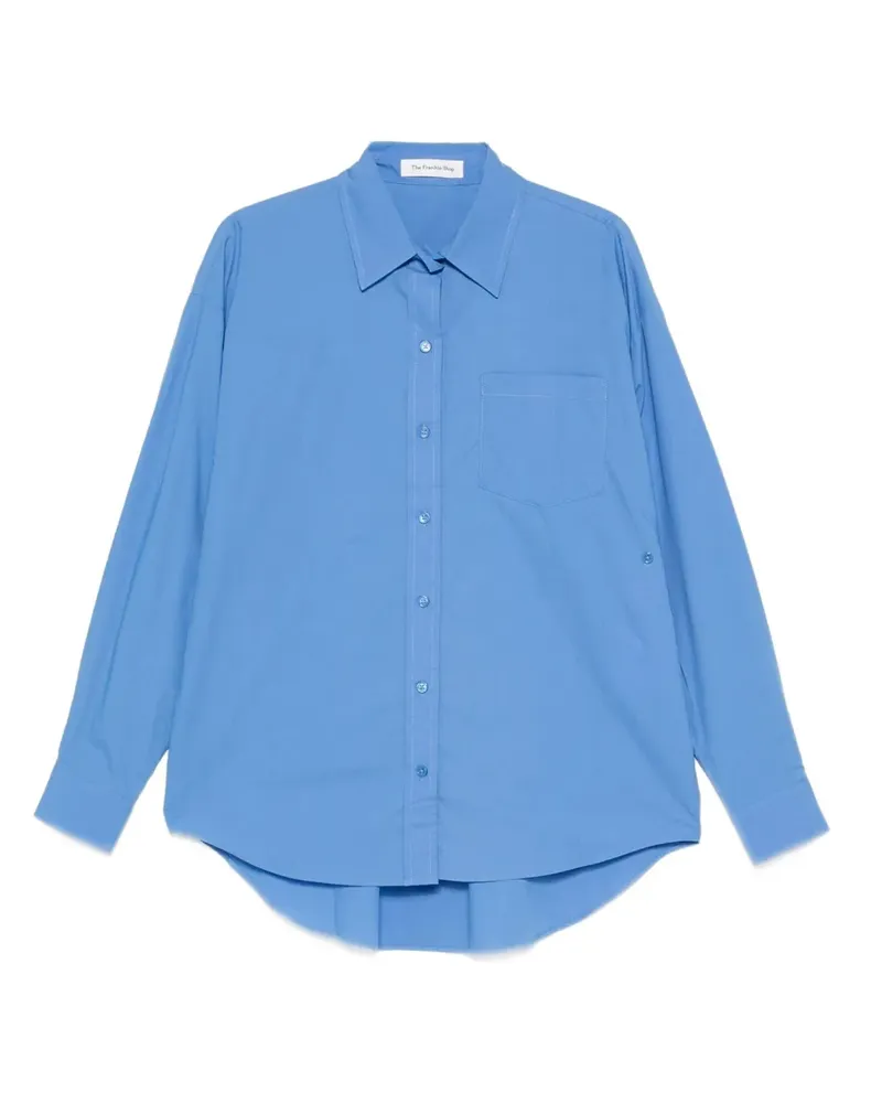 FRANKIE Shop Langärmeliges Hemd - Blau Blau