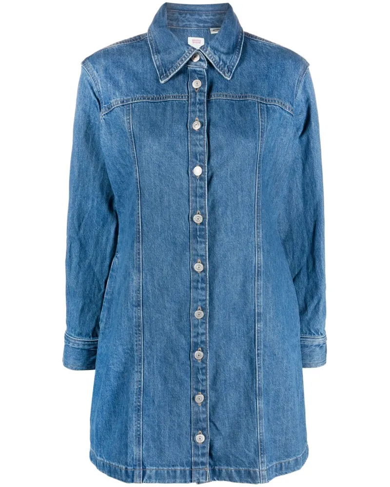 Levi's Langärmeliges Minikleid Blau