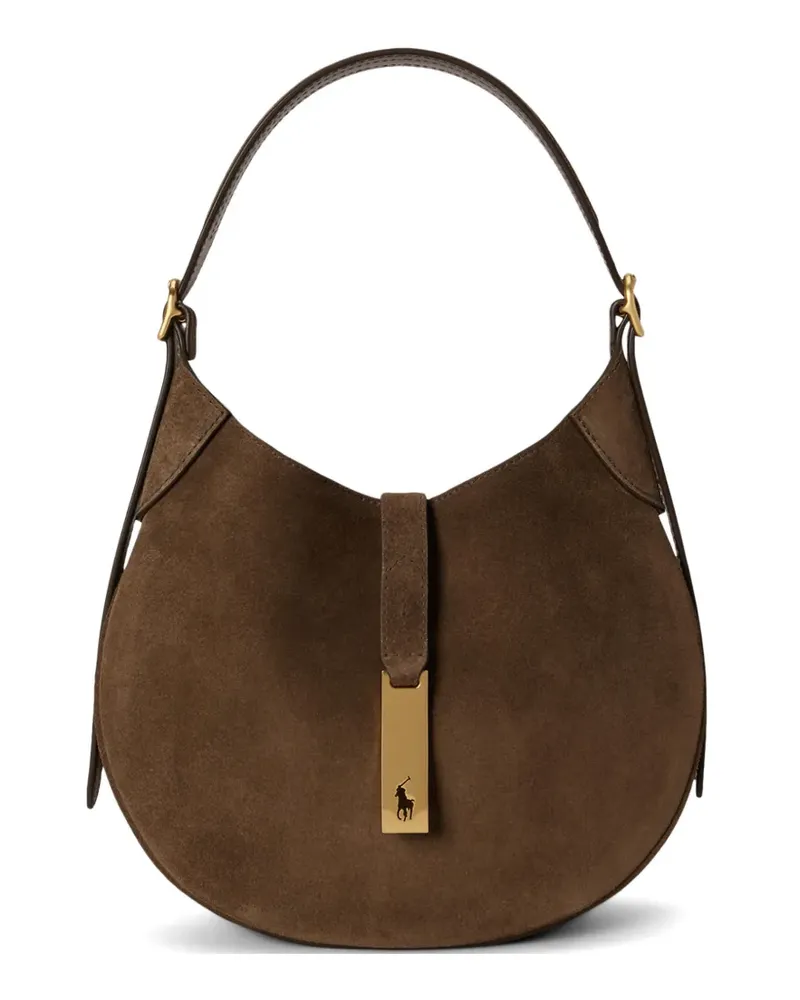 Ralph Lauren Kleine Polo ID Schultertasche - Braun Braun