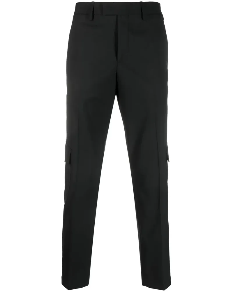 Neil Barrett Hose mit aufgesetzten Taschen - Schwarz Schwarz
