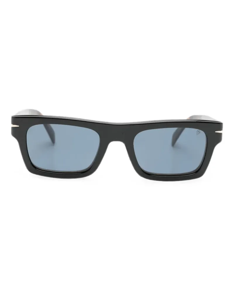 EYEWEAR by DAVID BECKHAM Clip-On-Brille mit eckigem Gestell - Schwarz Schwarz