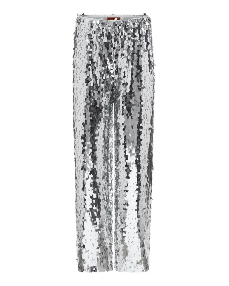 Simon Miller Nella sequin-embellished trousers - Silber Silber