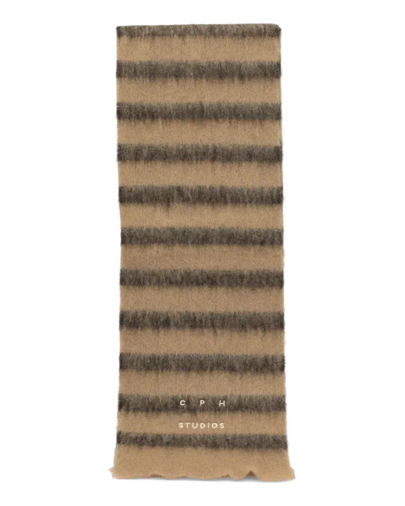 Copenhagen striped scarf - Braun Braun