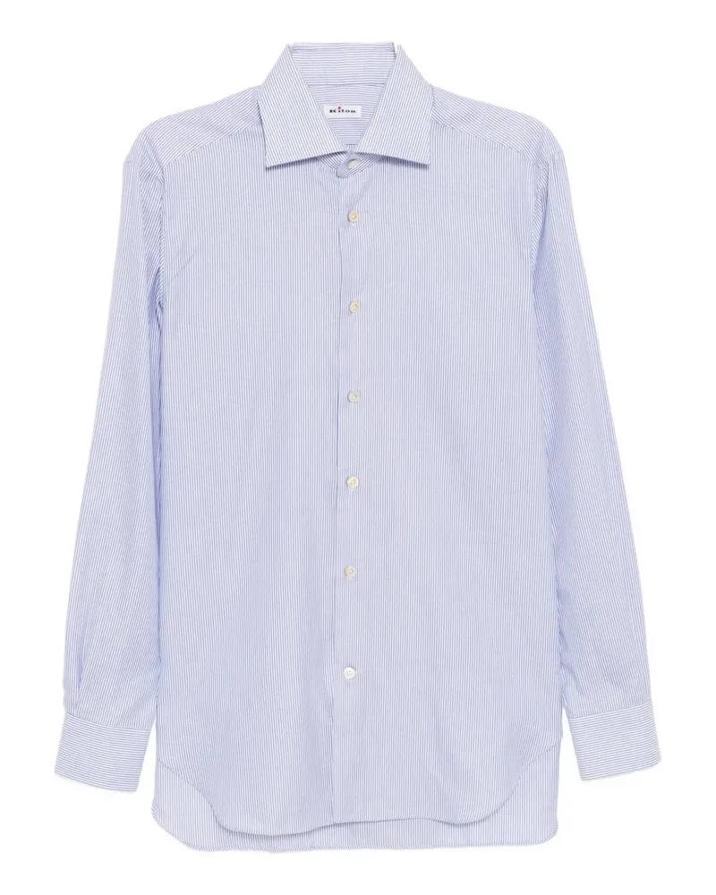 Kiton stripe-printed shirt - Blau Blau