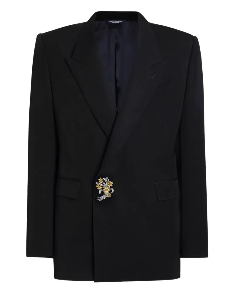 Dolce & Gabbana Zweireihige Jacke - Schwarz Schwarz