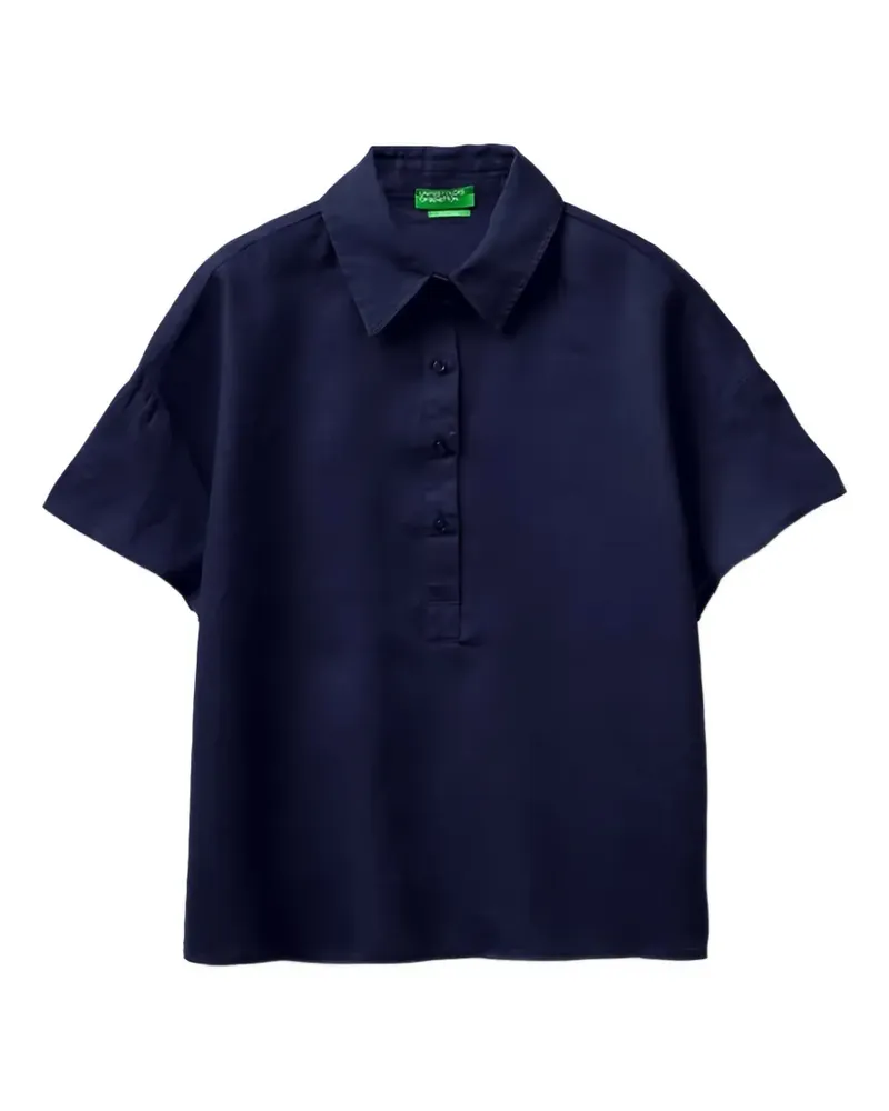 Benetton short-sleeve blouse - Blau Blau