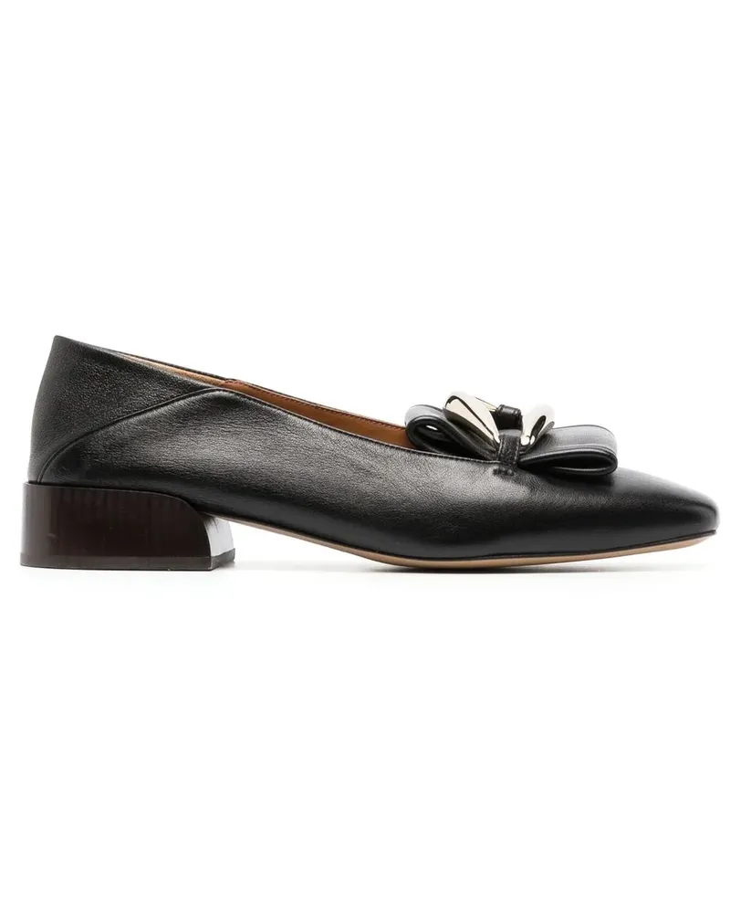 Chloé Loafer mit Logo-Schnalle - Schwarz Schwarz