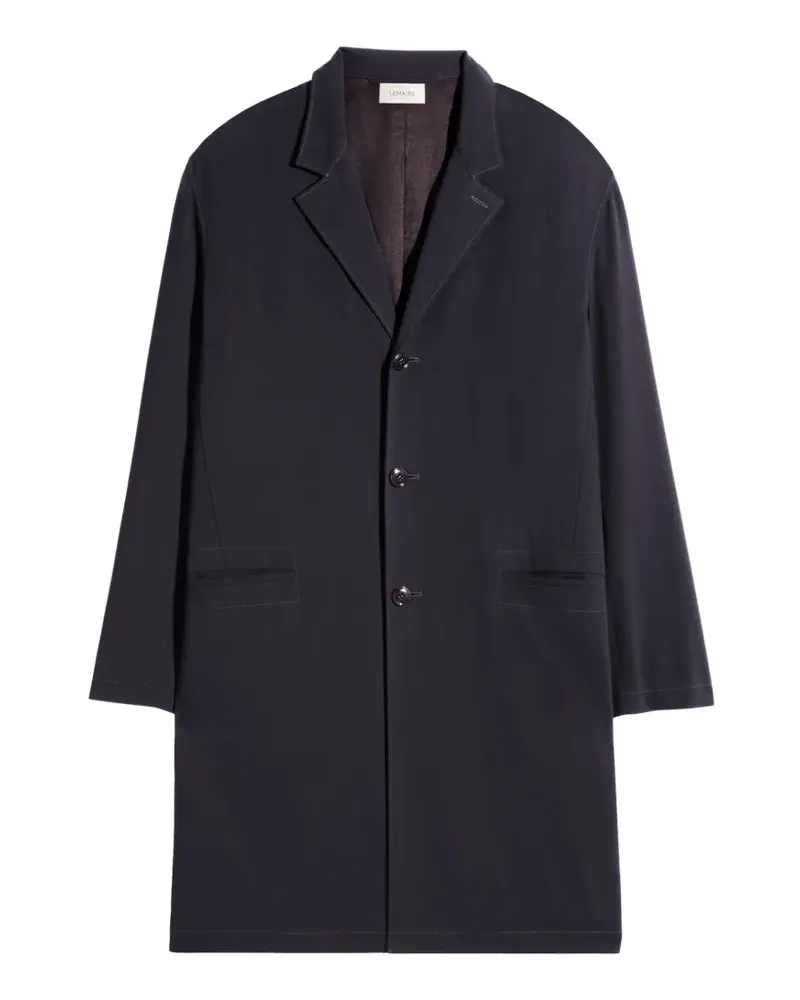 Christophe Lemaire single-breasted coat - Blau Blau