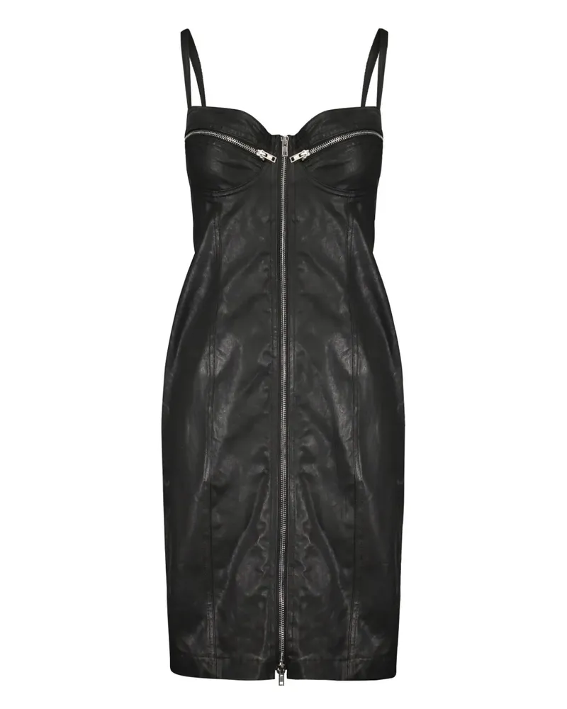 Jeremy Scott Beschichtetes Minikleid - Schwarz Schwarz