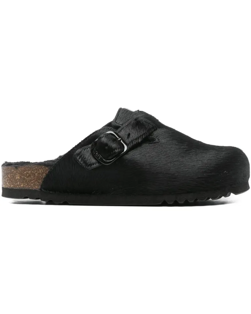 Scholl Boston shearling clogs - Schwarz Schwarz