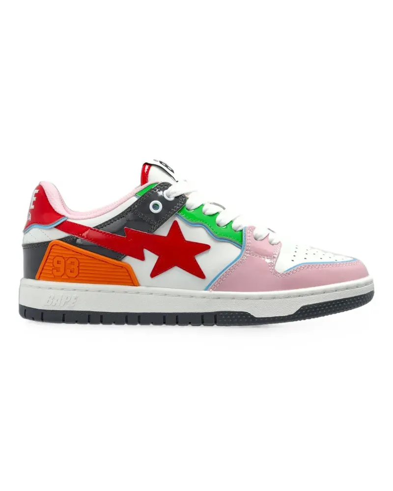 BAPE Sk8 Sta Sneakers mit Logo - Rot Rot