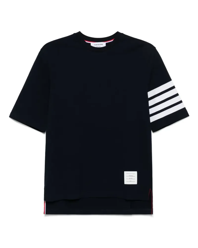Thom Browne 4 Bar T-Shirt - Blau Blau