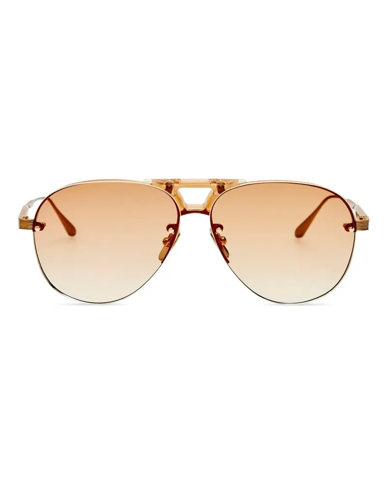 Linda Farrow pilot-frame sunglasses - Gold Gold