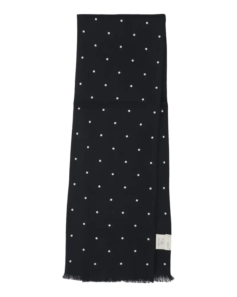 Destin Schal mit Polka Dots - Schwarz Schwarz