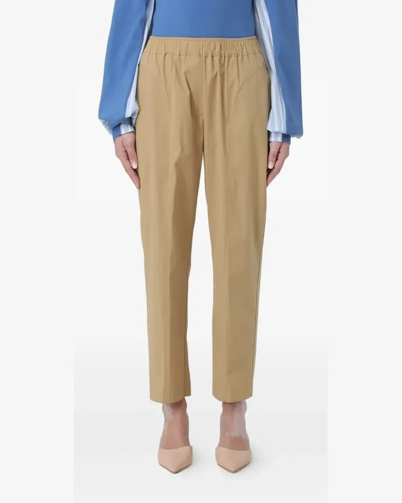 Semicouture Hose mit elastischem Bund - Nude Nude