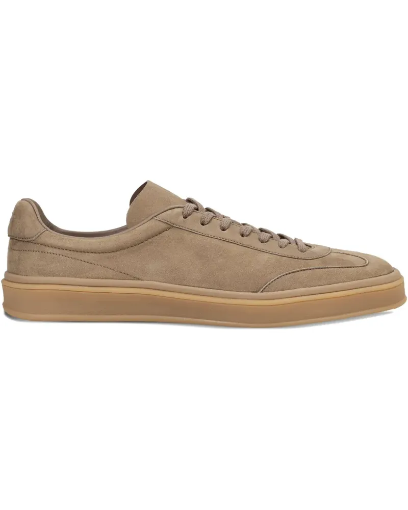 HUGO BOSS x Beckham Sneakers aus Wildleder - Nude Nude