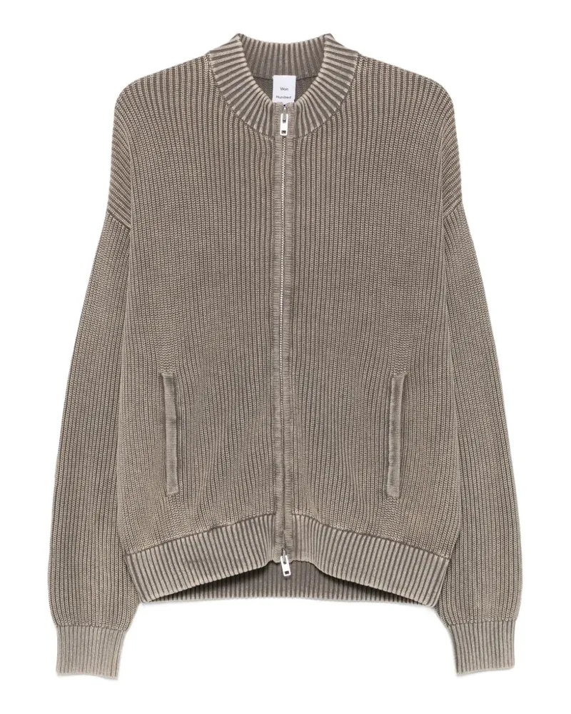 Won Hundred Bradley zip-up cardigan - Nude Nude