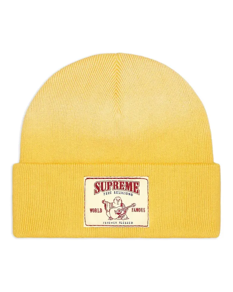 Supreme Being x True Religion Beanie mit Logo-Patch - Gelb Gelb