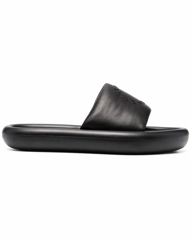 Stella McCartney Perforierte Pantoletten - Schwarz Schwarz