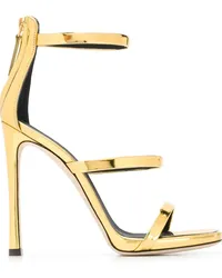 Giuseppe Zanotti Sandalen mit überkreuzten Riemen Gold