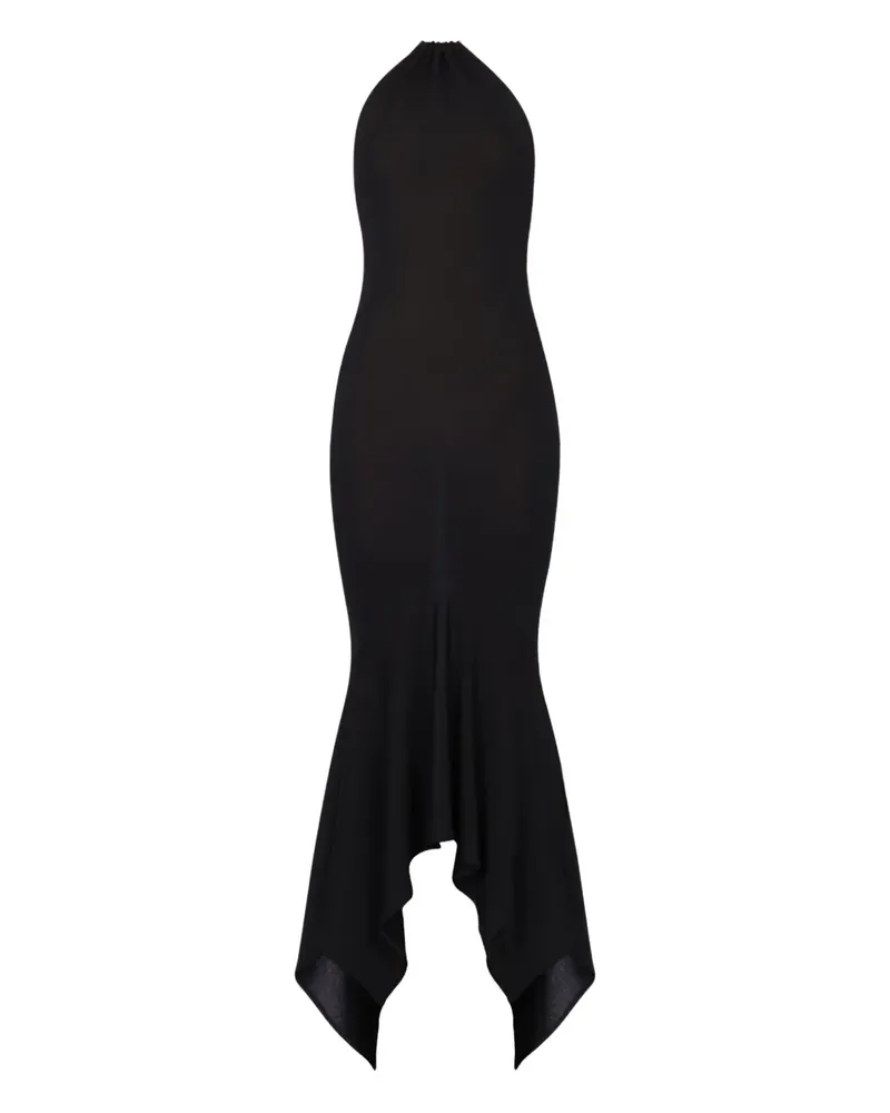Alexandre Vauthier Neckholder-Kleid mit Kristallen - Schwarz Schwarz