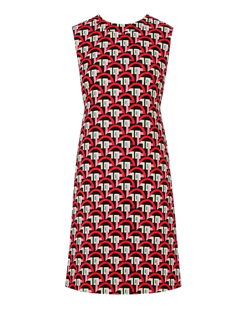 Laura Urbinati Minikleid mit geometrischem Print - Schwarz Schwarz