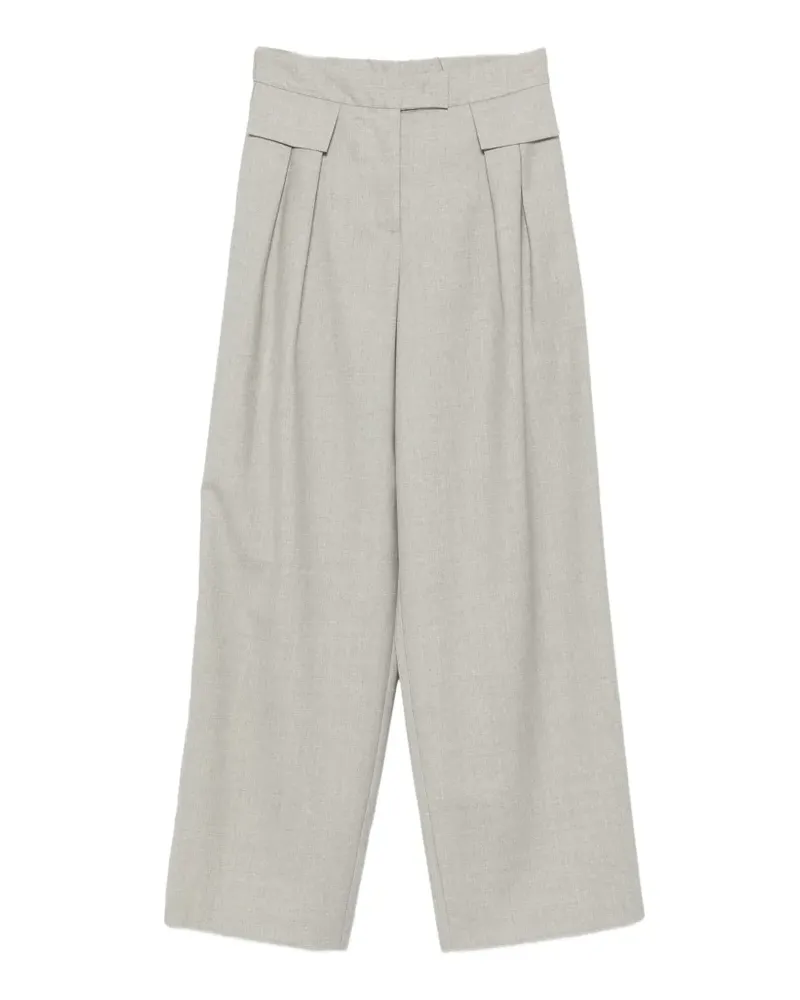 Liviana Conti pleated wide-leg trousers - Grau Grau