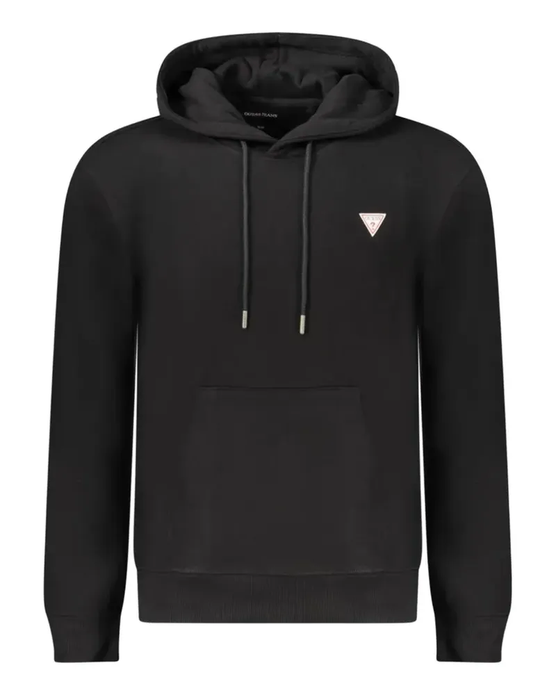 Guess logo-patch hoodie - Schwarz Schwarz