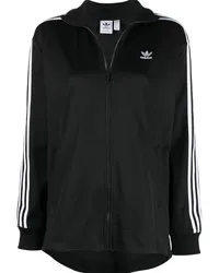 adidas Sweatshirt mit Logo-Stickerei Schwarz