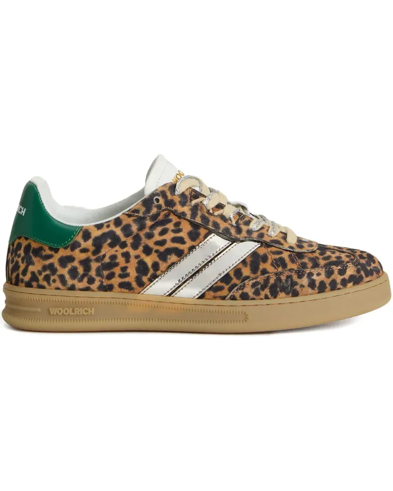 Woolrich Sneakers mit Leoparden-Print - Braun Braun