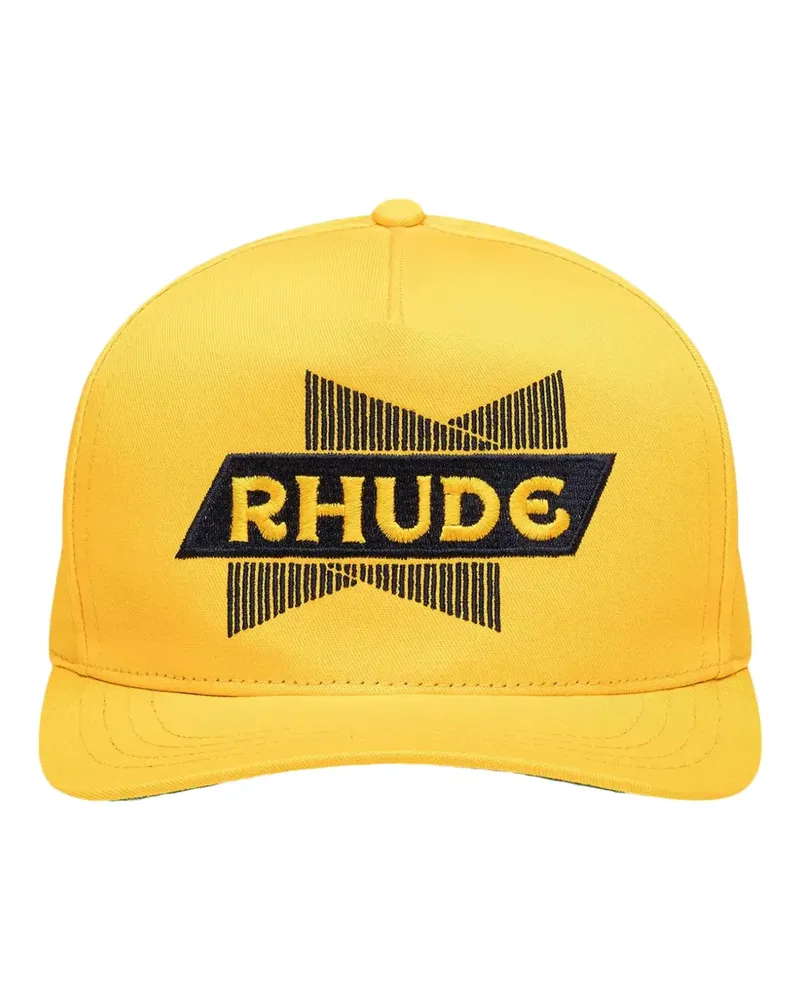 RHUDE Badlands logo-embroidered baseball cap - Gelb Gelb