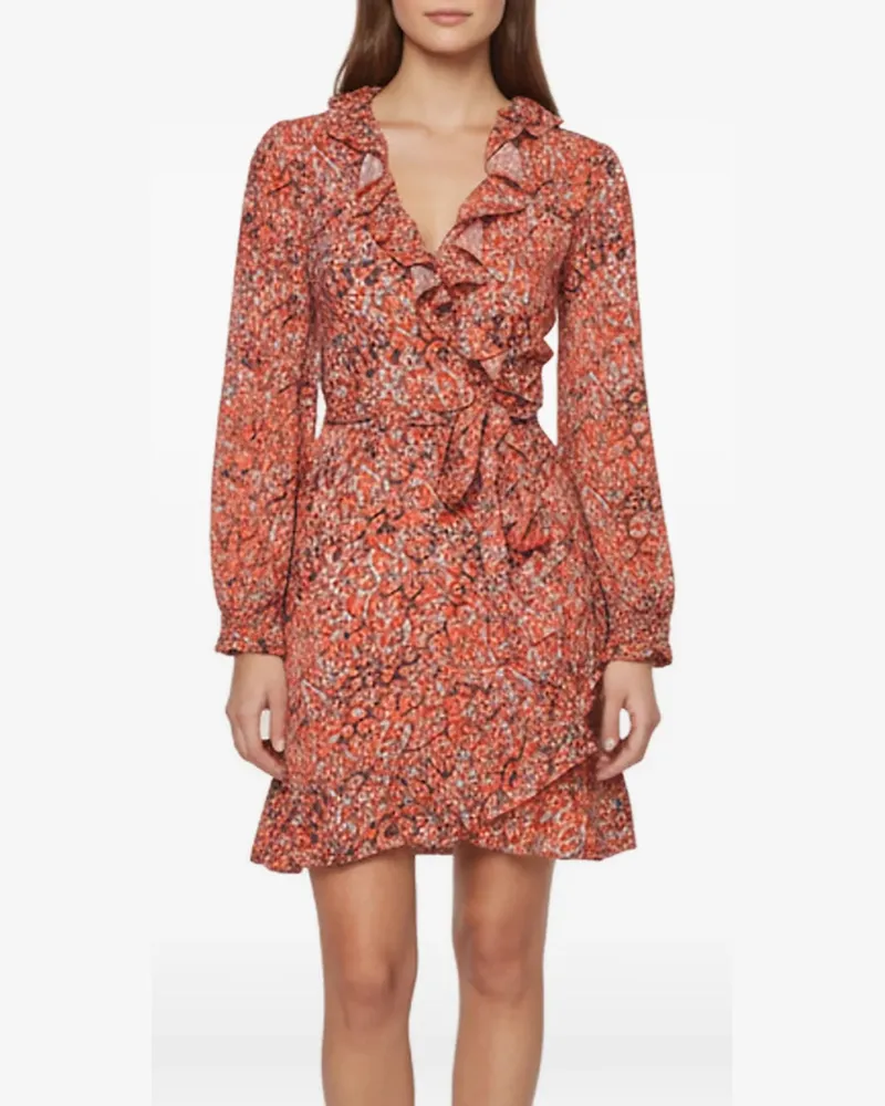 Maje Gewickeltes Rosetto Minikleid - Rot Rot