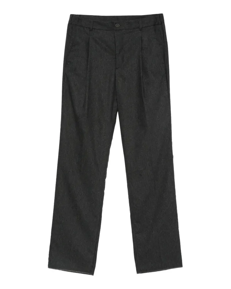Hevò pleated straight-leg trousers - Grau Grau