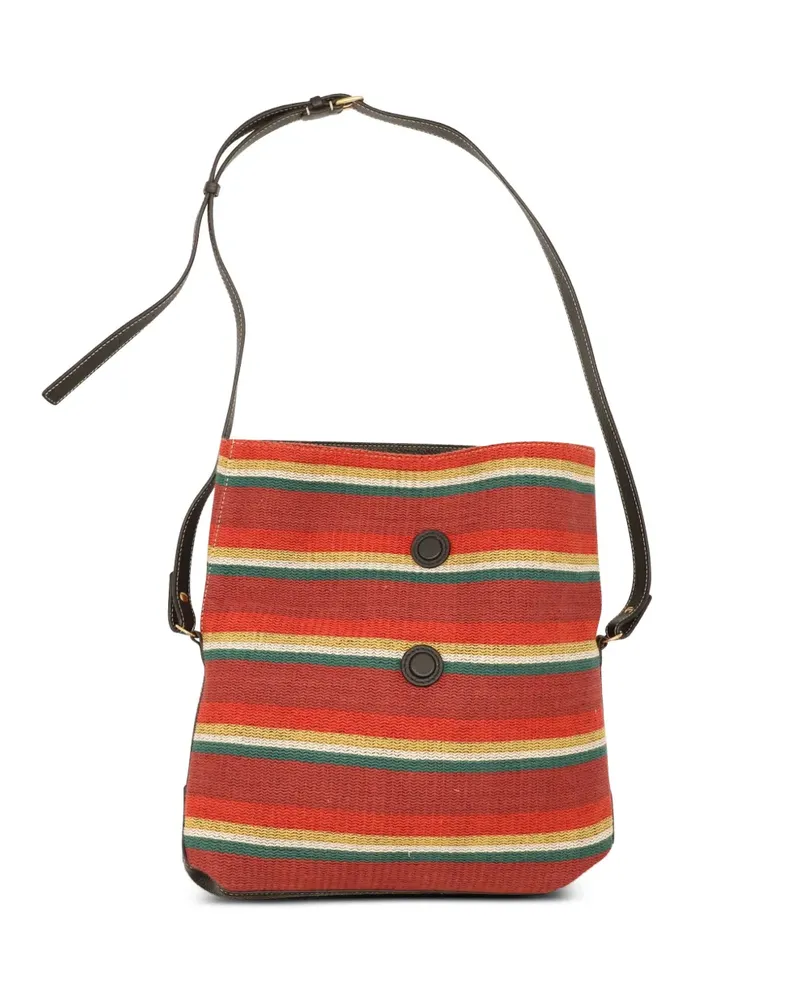 Altuzarra Gestreifte Duo Schultertasche - Rot Rot