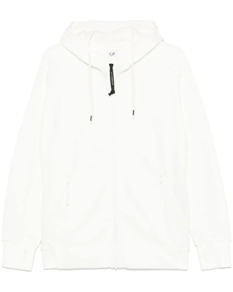 C.P. Company Kapuzenjacke mit Goggle-Detail - Weiß Weiß