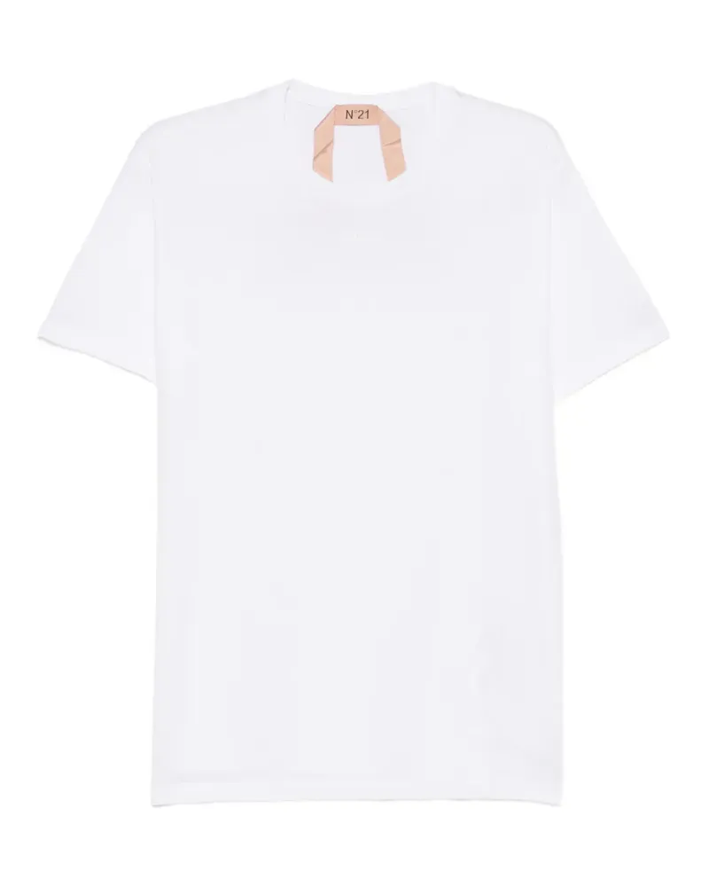 N° 21 T-Shirt mit Logo-Detail - Weiß Weiß