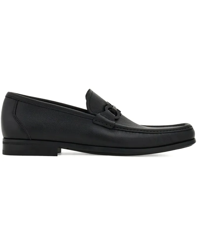 Ferragamo Loafer mit Gancini-Spange - Schwarz Schwarz