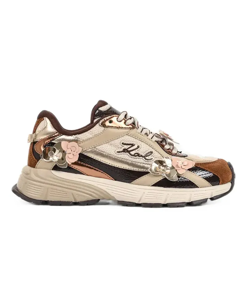 Karl Lagerfeld Orion Sneakers mit Blumenbesatz - Nude Nude