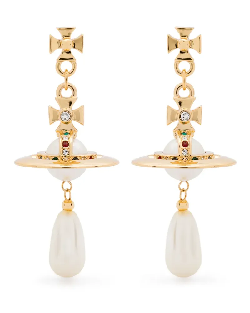 Vivienne Westwood Ohrringe mit Kunstperle - Gold Gold