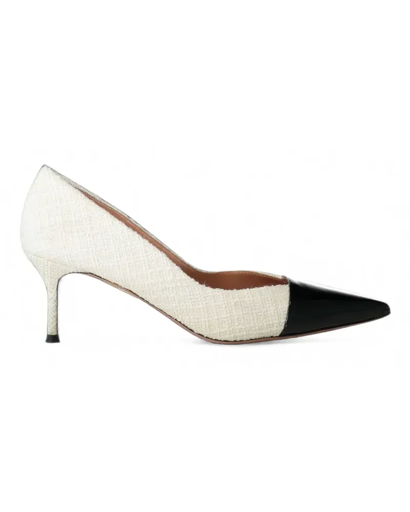 Aquazzura Orbit Pumps mit Kontrastkappe - Nude Nude