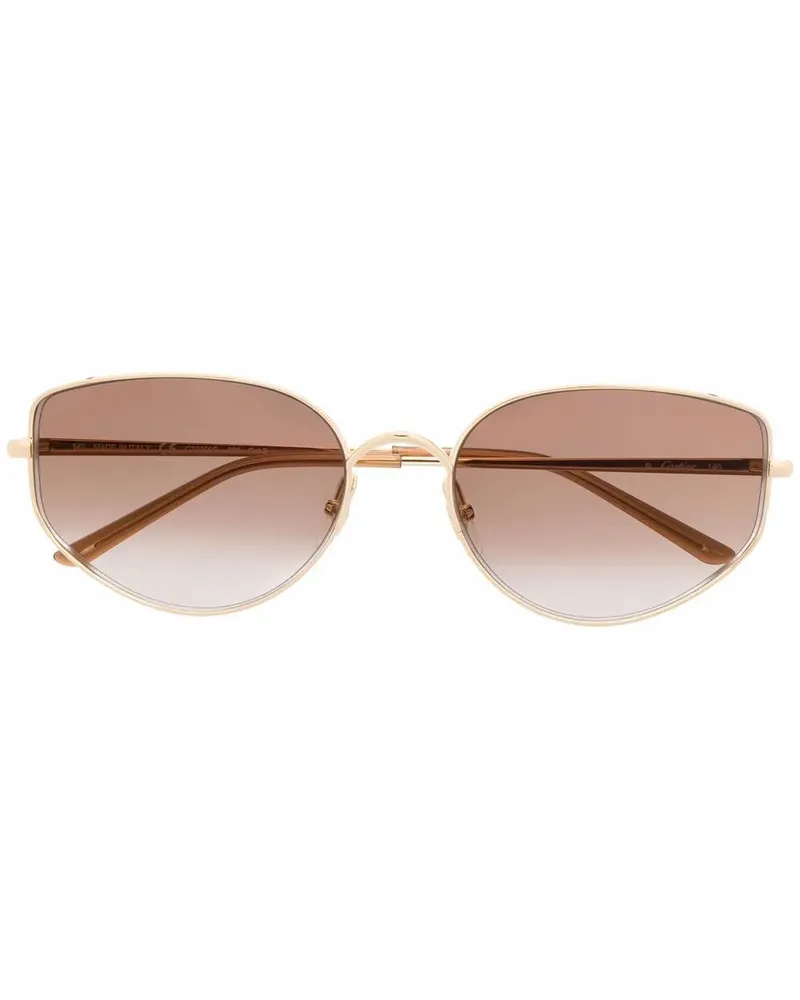 Cartier Panthère de Cartier Cat-Eye-Sonnenbrille - Gold Gold